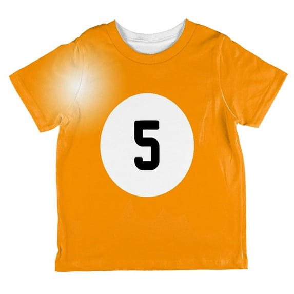 Halloween Billiard Pool Ball Five Costume Toddler T Shirt Multi 4T