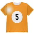 thumbnail image 1 of Halloween Billiard Pool Ball Five Costume Youth T Shirt Multi YXL, 1 of 2