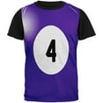 thumbnail image 1 of Halloween Billiard Pool Ball Four Costume Mens Black Back T Shirt, 1 of 2