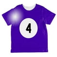thumbnail image 1 of Halloween Billiard Pool Ball Four Costume Toddler T Shirt Multi 2T, 1 of 2