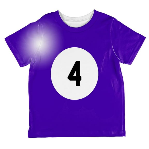 Halloween Billiard Pool Ball Four Costume Toddler T Shirt Multi 2T