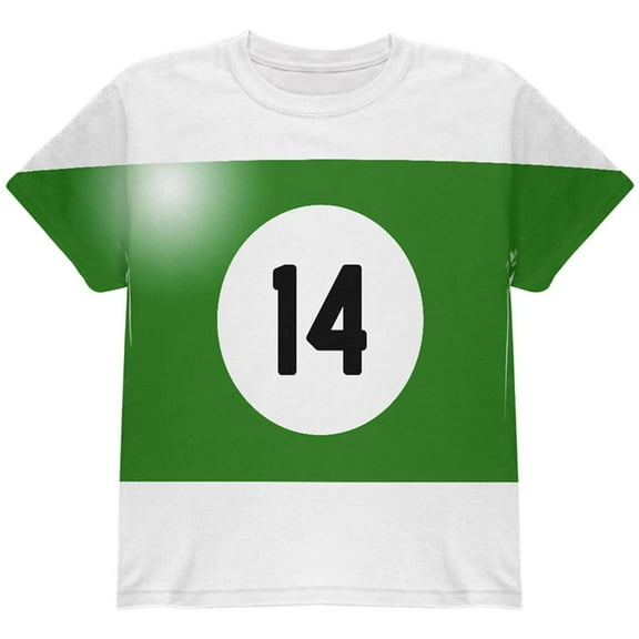 Halloween Billiard Pool Ball Fourteen Costume Youth T Shirt Multi YLG