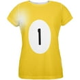 thumbnail image 1 of Halloween Billiard Pool Ball One Costume Womens T Shirt Multi X-LG, 1 of 2