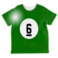 thumbnail image 1 of Halloween Billiard Pool Ball Six Costume Toddler T Shirt Multi 6T, 1 of 2