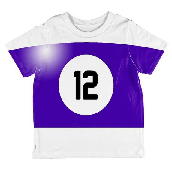 Halloween Billiard Pool Ball Twelve Costume Toddler T Shirt Multi 6T
