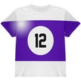 thumbnail image 1 of Halloween Billiard Pool Ball Twelve Costume Youth T Shirt Multi YLG, 1 of 2
