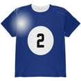 thumbnail image 1 of Halloween Billiard Pool Ball Two Costume Youth T Shirt Multi YSM, 1 of 2