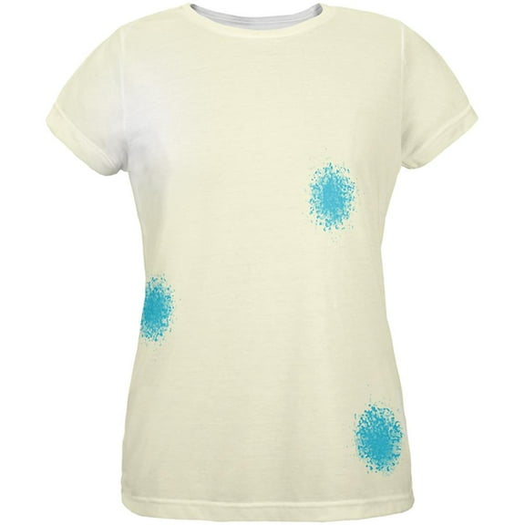 Halloween Billiard Pool Cue Ball Costume Womens T Shirt Multi X-LG