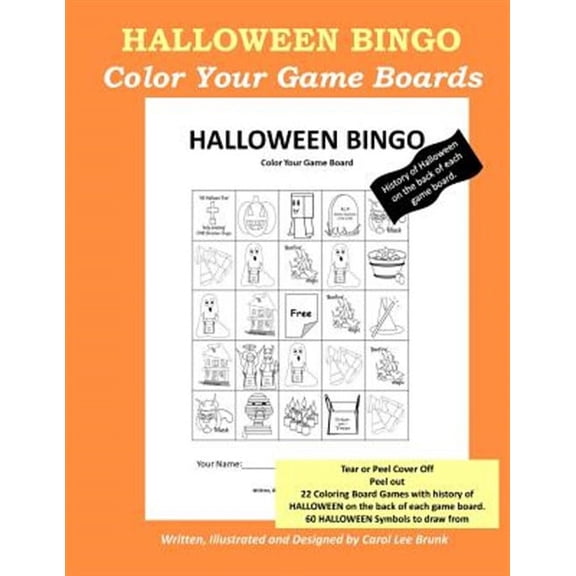 Halloween Bingo : Color Your Own Game Boards