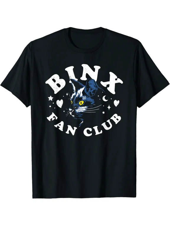 Halloween Binx Black Cat Fan Club T-Shirt Size S-5XL