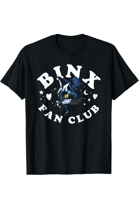 Halloween Binx Black Cat Fan Club T-Shirt Size S-5XL