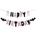 thumbnail image 1 of Halloween Birthday Banner Decorations Multi Color Paper Party Supplies For Decor 1 Set, 1 of 5