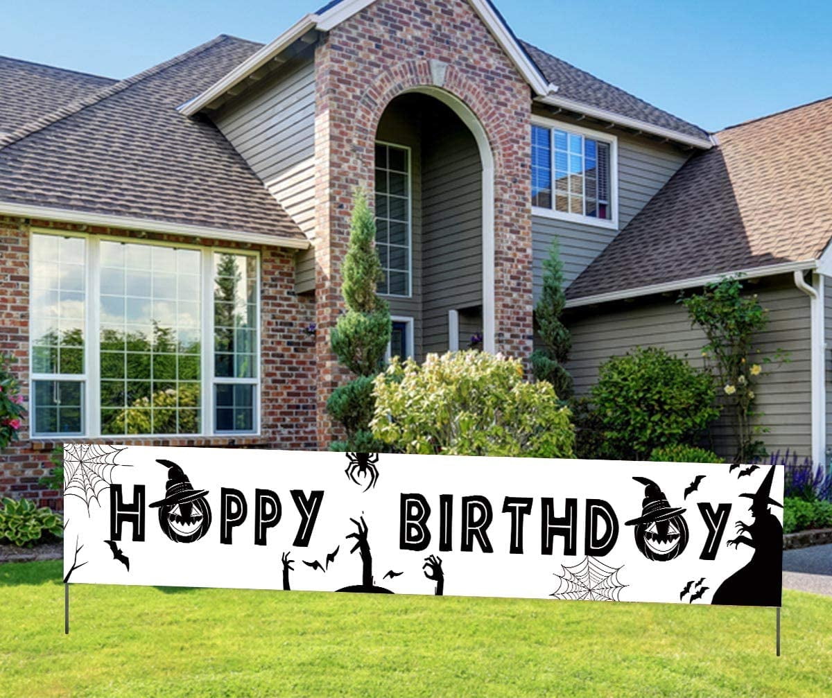 Giraffe Shape Happy Birthday Banner - Cute Animal Party Decor For Kids 1st To 12th Birthday