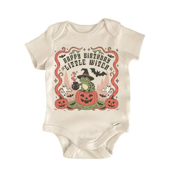 Halloween Birthday Frog Newborn Baby Bodysuit
