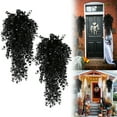 thumbnail image 1 of âHalloween Black Artificial Flowers Black Hanging Black Garlands For Hallween Indoor Decorations Black Room Decor, 1 of 6