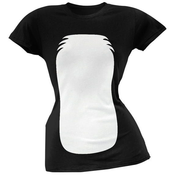 Halloween Black Cat Costume Juniors T-Shirt - Large