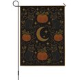 thumbnail image 1 of Halloween Black Cat Garden Flags For Outdoor, Fall Mystical Whimsical Pumpkin Leaf Star Moon Small Double Side Yard Flags Weather Proof Garden Decor for Lawn Outside Holiday 12 x 18 Inches, 1 of 9