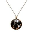 thumbnail image 1 of Halloween Black Cat Necklace Personalized Custom Photo Round Pendant Adjustable Stainless Steel Necklaces with Gift Box for Men Women Mothers Valentine's Jewelry Gift, 1 of 6