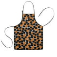 thumbnail image 1 of Halloween Black Cat Pumpkin Pattern Kids Aprons for Girls and Boys,Adjustable Neck Strap Toddler Aprons for Kids Cooking Baking,23.6"x19", 1 of 7