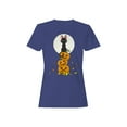 thumbnail image 1 of Halloween Black Cat Pumpkins T-Shirt Women, 1 of 3