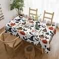 thumbnail image 1 of Halloween Black Cat Skull Pumpkin Tablecloth Rectangular Washable Table Cloth Cover for Party Picnic Dinner Halloween Decor 60" X 84", 1 of 5