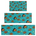 thumbnail image 1 of Halloween Black Cats with Pumpkins Kitchen Rugs Sets Of 3,Kitchen Runner Rugs Non Skid Washable,Decorative Kitchen Floor Mats for Kitchen,Sink,Laundry,17"x30"+ 17"x47" + 17"x59", 1 of 6