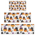 thumbnail image 1 of Halloween Black Cats with Pumpkins and Witch Hats Kitchen Rugs Sets Of 3,Kitchen Runner Rugs Non Skid Washable,Decorative Kitchen Floor Mats for Kitchen,Sink,Laundry,17"x30"+ 17"x47" + 17"x59", 1 of 6
