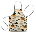 thumbnail image 1 of Halloween Black Cats and Pumpkins Kids Aprons for Girls and Boys,Adjustable Neck Strap Toddler Aprons for Kids Cooking Baking,23.6"x19", 1 of 7