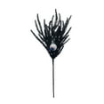 thumbnail image 1 of Halloween Black Conifer Branch 17.72in Artificial Pine Needle Pick, Bendable Gothic Decor for Spooky Wreaths Floral Arrangements, 1 of 6