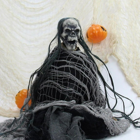 Halloween Black Creepy Cloth, Scary Drape Cloth Entryways Creepy Gauze for Halloween Party Decoration
