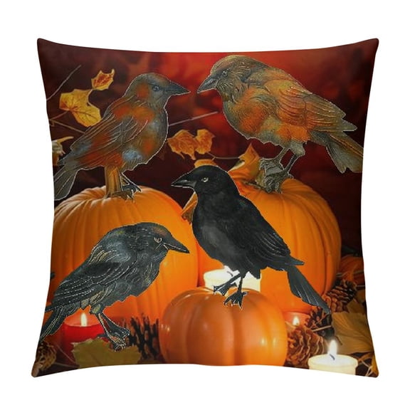 Halloween Black Crows Feathered Halloween Decorations Realistic Looking Ravens Large Handmade Black Crow for Halloween Decoration Supplies