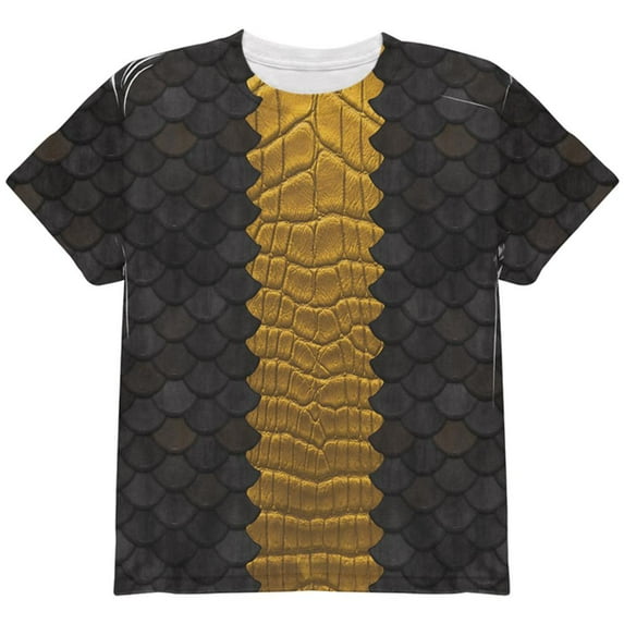 Halloween Black Dragon Costume All Over Youth T Shirt Multi YMD