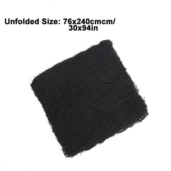 Halloween Black Gauze Decoration, Perfect for Doorways, Porches, and Showers - Spooky Atmosphere Decor for Halloween Events