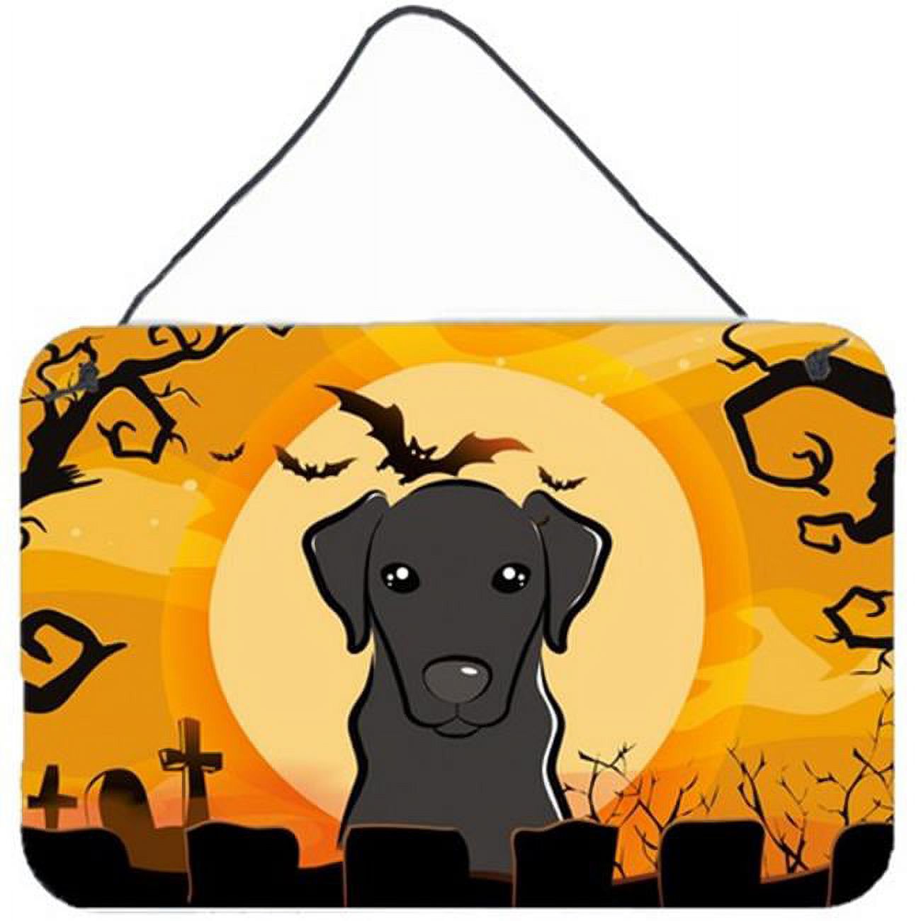 Halloween Black Labrador Wall and Door Hanging Prints