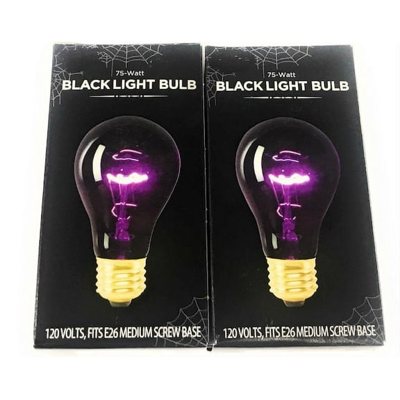 Halloween Black Light Bulb 75-Watt (2 pack)