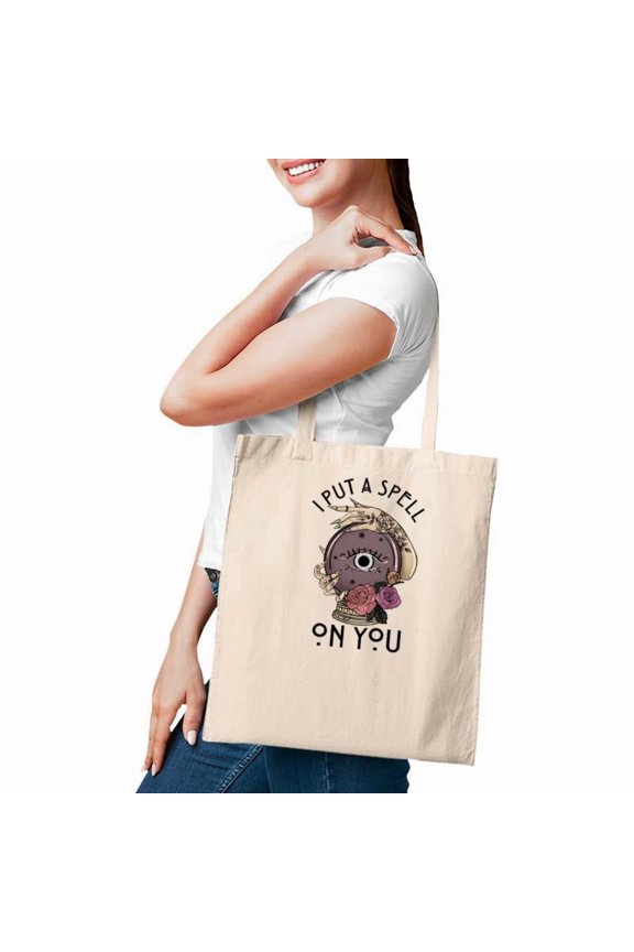 Halloween Black Magic I Put A Spell On You Tote Bag