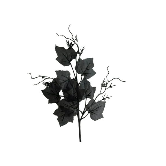 Halloween Black Maple Leaf Dead Branch Floral Cuttings Home Horror Theme Party Simulation Decoration Setup