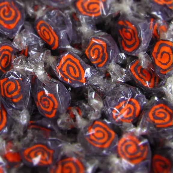 Halloween Black and Orange Cream Taffy Chews by It's Delish, 4 Oz Bulk Bag- Individually Wrapped Gourmet Soft Fluff Taffy - Perfect Trick or Treat Candy for Halloween Themed Parties, USA Made
