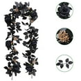 thumbnail image 1 of Halloween Black Rose Vine Flower Garland for Home Party Decoration, 1 of 3