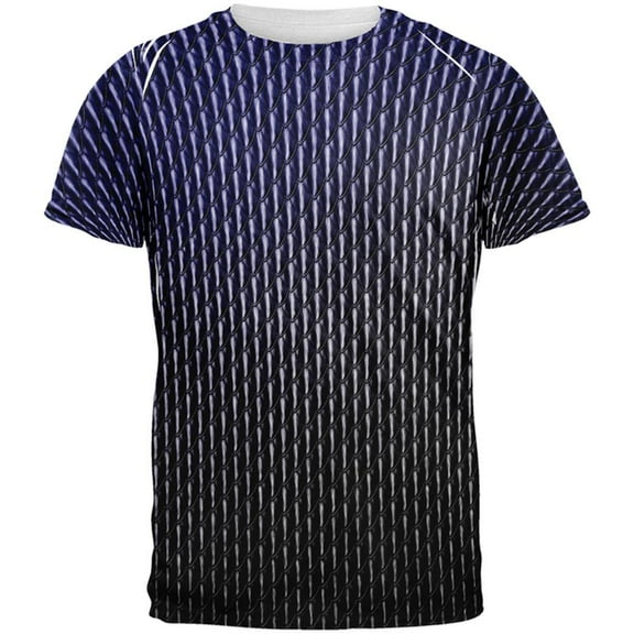 Halloween Black Shadow Dragon Scales Costume All Over Mens T Shirt Multi X-LG