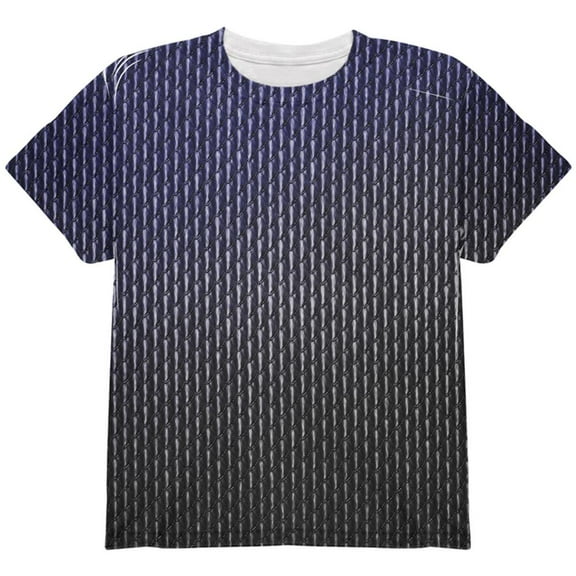 Halloween Black Shadow Dragon Scales Costume All Over Youth T Shirt Multi YLG