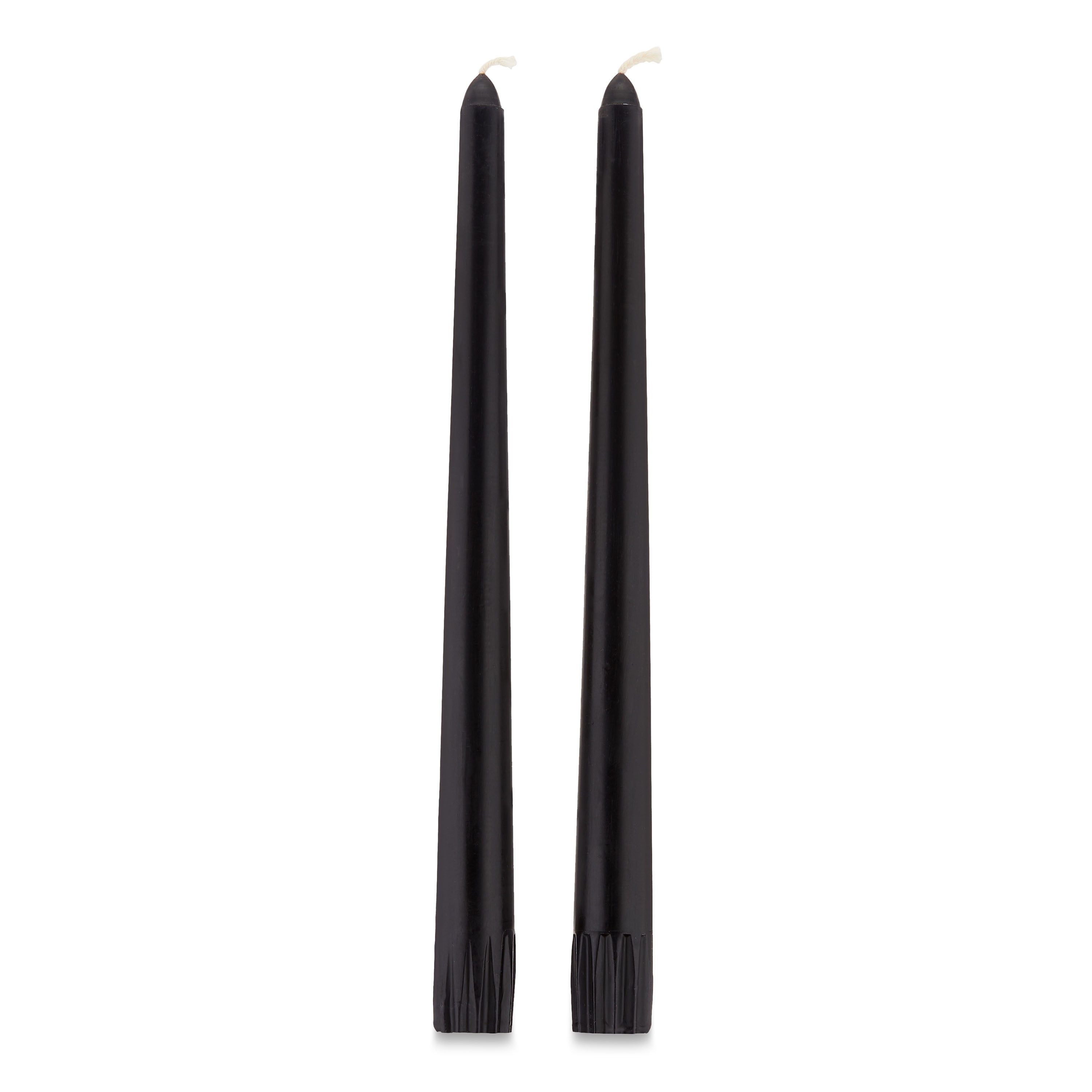 Halloween Black Taper Candles, 10 in, 2 Count, by Way To Celebrate