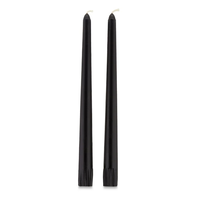 Halloween Black Taper Candles, 10 in, 2 Count, by Way To Celebrate