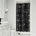 thumbnail image 1 of Halloween Black and White Spider Webs and Spiders Shower Curtain 36"x72" ,Bathroom Decorative Shower Curtains Set with 12 Hooks,Modern Waterproof Washable Shower Curtain, 1 of 6