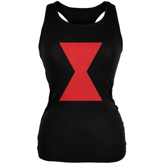 Halloween Black Widow Black Juniors Soft Tank Top - Large