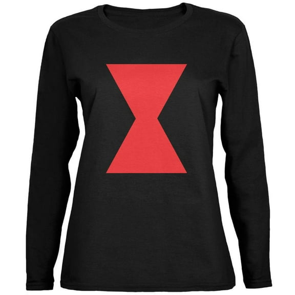 Halloween Black Widow Black Womens Long Sleeve T-Shirt - Medium