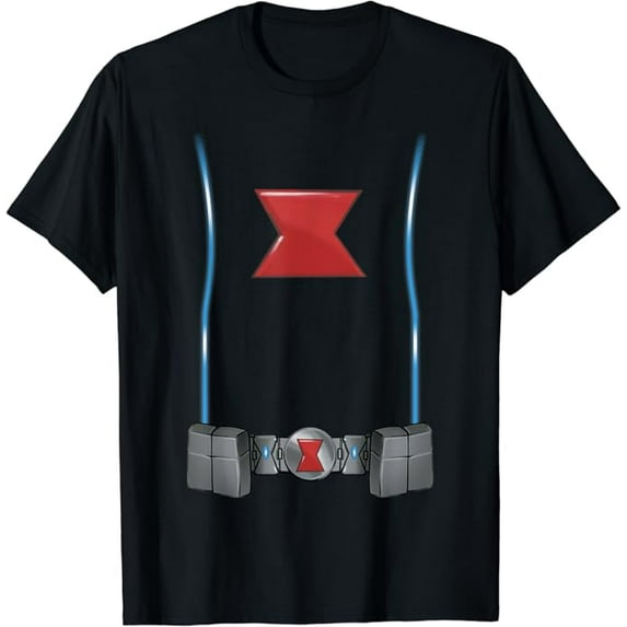 Halloween Black Widow Spy Costume T-Shirt, Funny Cosplay Shirt For Men Women, Comic Fan Gift Collection, Black Color, Size 4XL