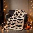 thumbnail image 1 of Halloween Blanket 39.4x27.6in Flannel Throw Halloween Patterned for Sofa Travel by OVFUIZ, 1 of 6