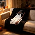 thumbnail image 1 of Halloween Blanket 39.4x27.6in Flannel Throw Halloween Patterned for Sofa Travel by OVFUIZ, 1 of 6