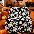 thumbnail image 1 of Halloween Blanket 59.1x39.4in Cozy Throw Halloween Patterned for Couch Office Nap by OVFUIZ, 1 of 9